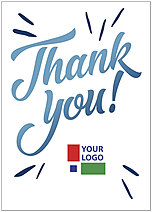 Select a verse, create your own custom verse, or order blank. Bursting Logo Thank You D2303D-V